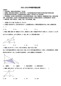 湖北省黄石市黄石港区第十四中学2021-2022学年毕业升学考试模拟卷数学卷含解析