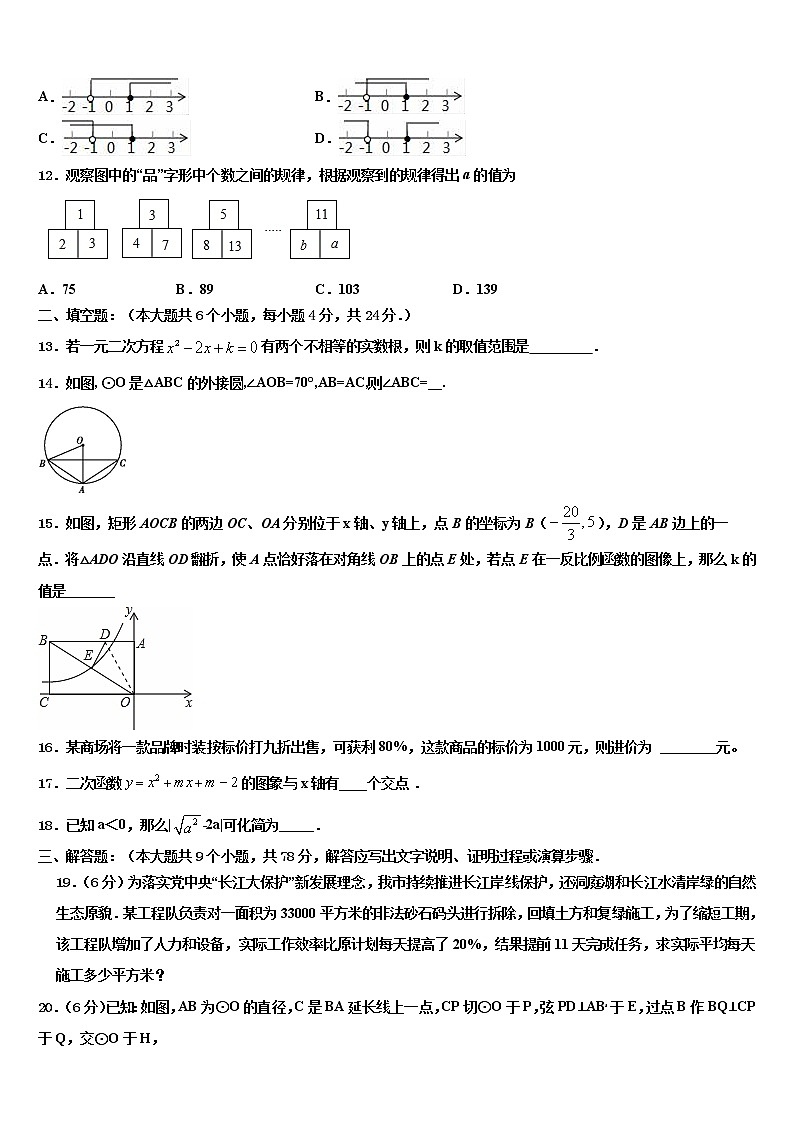 贵州省安顺市平坝区第二中学2021-2022学年中考考前最后一卷数学试卷含解析第3页