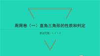 初中数学湘教版八年级下册第1章 直角三角形综合与测试习题ppt课件