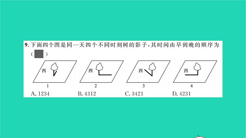 2022九年级数学下册第3章投影与视图单元卷八习题课件新版湘教版第7页