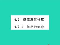 湘教版九年级下册4.2 概率及其计算习题ppt课件