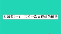 湘教版七年级下册第1章 二元一次方程组综合与测试习题课件ppt