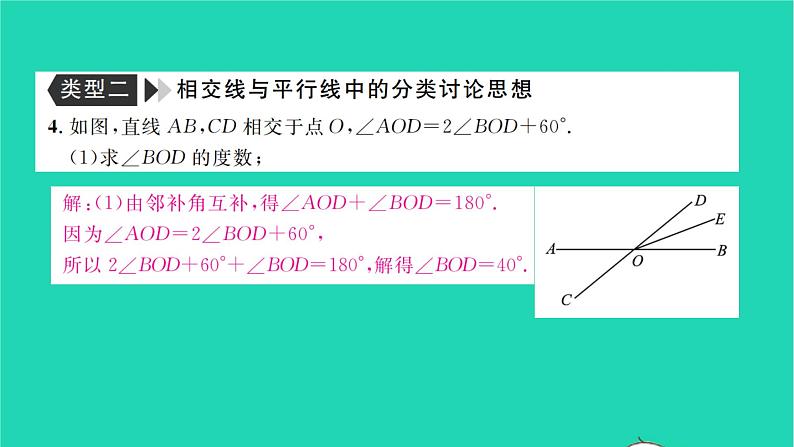 2022七年级数学下册专题卷五相交线与平行线中的数学思想方法的运用习题课件新版湘教版05