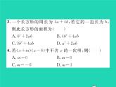 2022七年级数学下册第2章整式的乘法双休作业22.1习题课件新版湘教版