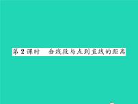 初中数学湘教版七年级下册4.5 垂线习题ppt课件