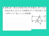 2022七年级数学下册第4章相交线与平行线方法专题5平行线的性质与判定的综合运用习题课件新版湘教版