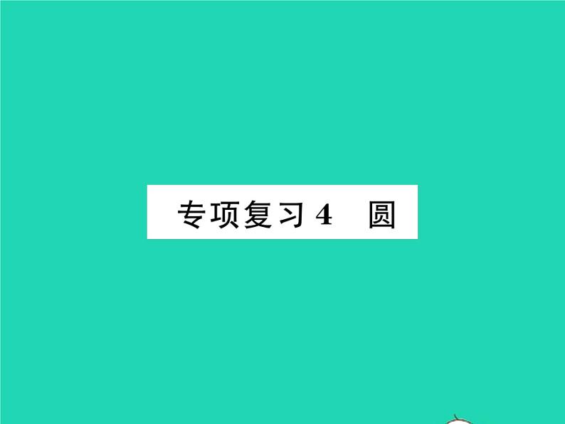 2022九年级数学下册专项复习4圆习题课件新版沪科版第1页