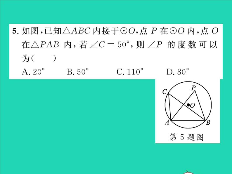 2022九年级数学下册专项复习4圆习题课件新版沪科版第6页