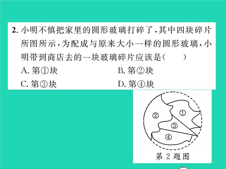 2022九年级数学下册第24章圆24.2圆的基本性质第4课时圆的确定习题课件新版沪科版03