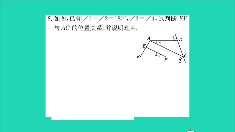 2022七年级数学下册第7章平面图形的认识二考点集训习题课件新版苏科版05