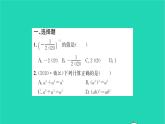 2022七年級數(shù)學下冊第8章冪的運算必刷題28.1_8.3習題課件新版蘇科版