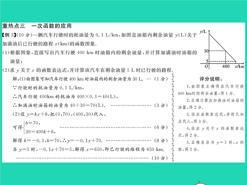 2022八年级数学下册第4章一次函数章末复习与小结习题课件新版湘教版04