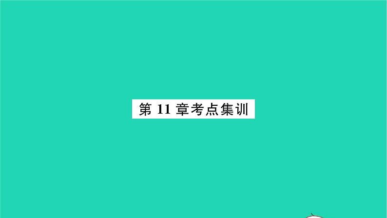 2022八年级数学下册第11章反比例函数考点集训习题课件新版苏科版01