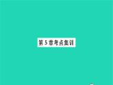 2022九年级数学下册第5章二次函数考点集训习题课件新版苏科版