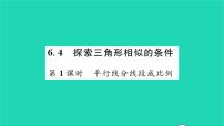 2021学年6.4 探索三角形相似的条件习题ppt课件