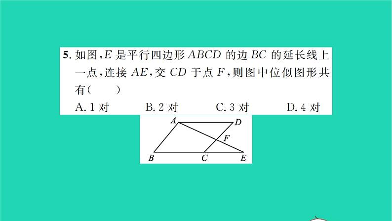 2022九年级数学下册第6章图形的相似6.6图形的位似习题课件新版苏科版06