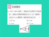 2022九年級數(shù)學(xué)下冊第6章圖形的相似6.7用相似三角形解決問題第2課時中心投影習(xí)題課件新版蘇科版