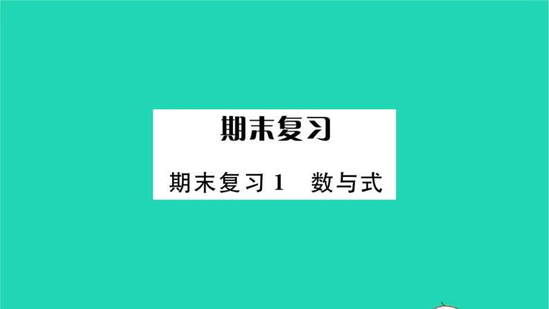 2022九年级数学下册期末复习1数与式习题课件新版苏科版01