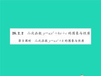 初中数学华师大版九年级下册26.1 二次函数习题ppt课件