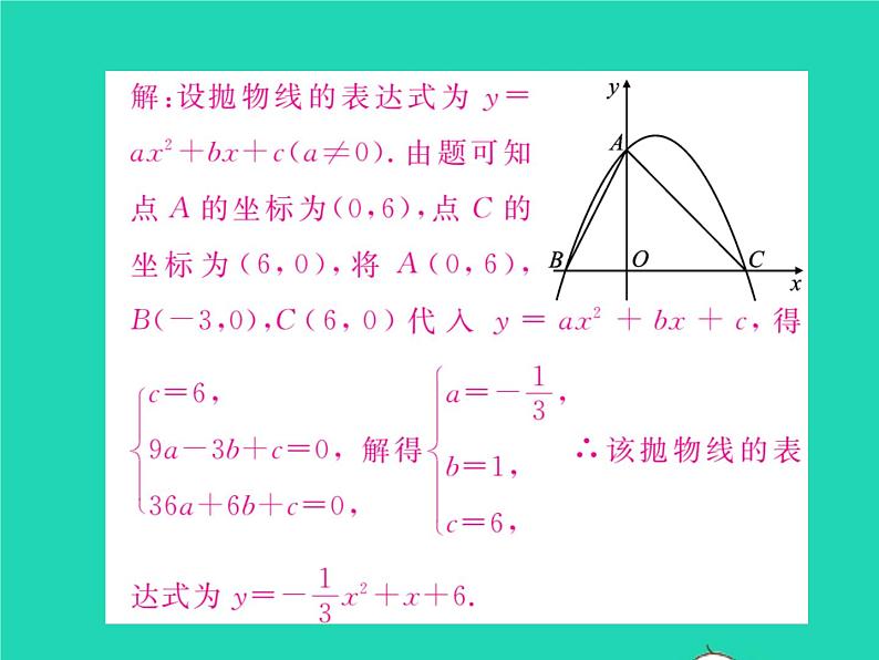 2022九年级数学下册第26章二次函数方法专题1求二次函数表达式的技巧习题课件新版华东师大版04