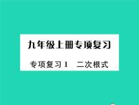 2022九年级数学下册专项复习1二次根式习题课件新版华东师大版