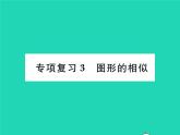 2022九年級(jí)數(shù)學(xué)下冊專項(xiàng)復(fù)習(xí)3圖形的相似習(xí)題課件新版華東師大版