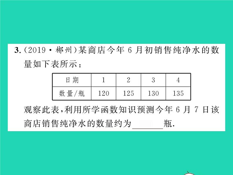 2022八年级数学下册第17章函数及其图象17.5实践与探索第3课时一次函数反比例函数的实际应用习题课件新版华东师大版04