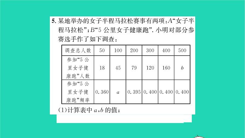 2022八年级数学下册第8章认识概率8.3频率与概率第2课时频率与概率2习题课件新版苏科版07