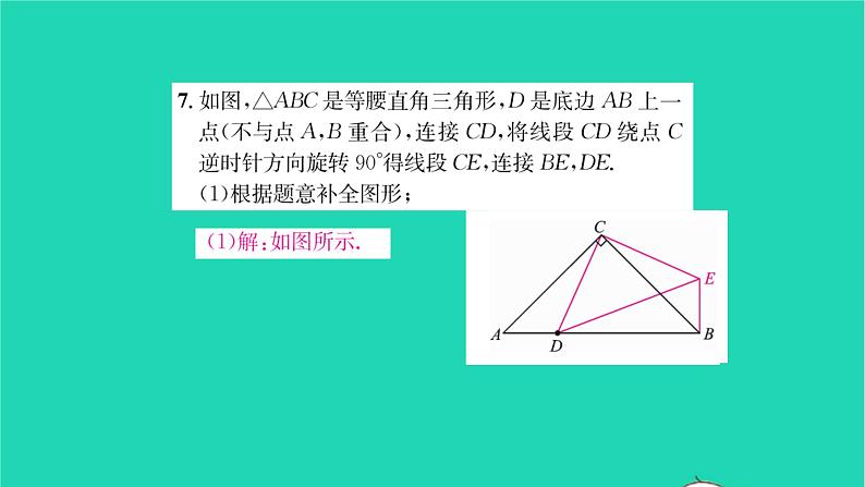 2022八年级数学下册第9章中心对称图形__平行四边形9.1图形的旋转习题课件新版苏科版08