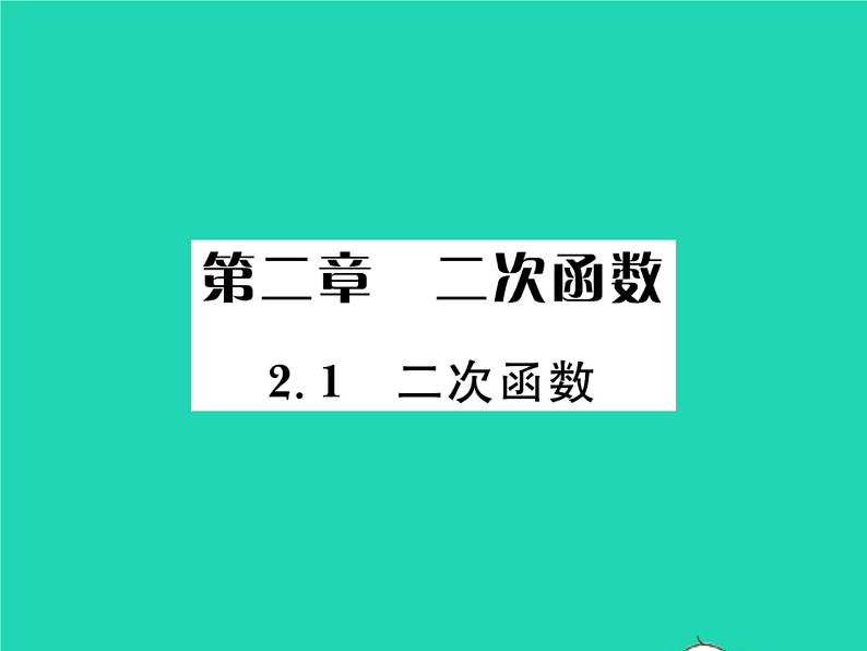 2022九年级数学下册第二章二次函数2.1二次函数习题课件新版北师大版01