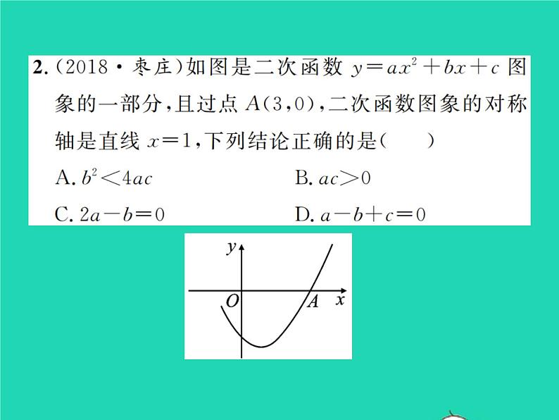 2022九年级数学下册第二章二次函数方法专题2二次函数的图象与字母系数之间的关系习题课件新版北师大版03