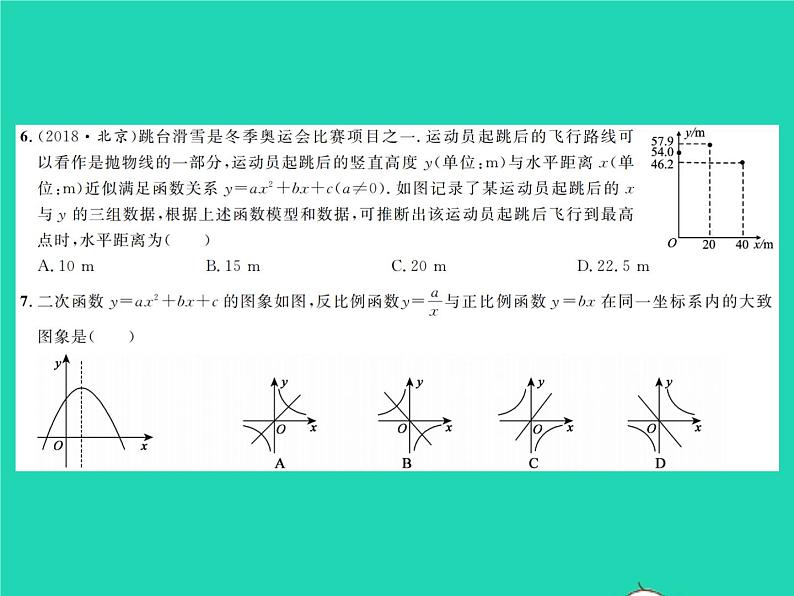 2022九年级数学下册第二章二次函数综合检测习题课件新版北师大版03