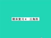 2022九年级数学下册期末复习4三角形习题课件新版北师大版