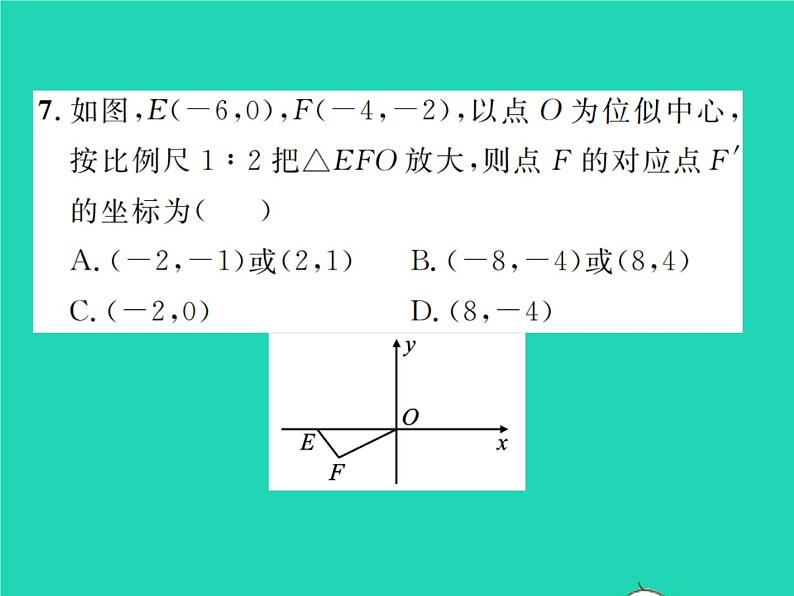 2022九年级数学下册期末复习6图形的变换习题课件新版北师大版08