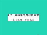 2022七年级数学下册第一章整式的乘除2幂的乘方与积的乘方第1课时幂的乘方习题课件新版北师大版