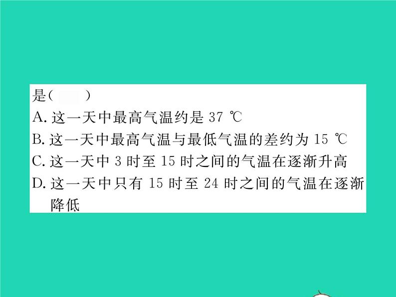 2022七年级数学下册第三章变量之间的关系3用图象表示的变量间关系第1课时曲线型图象习题课件新版北师大版05