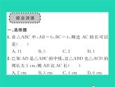 2022七年级数学下册第四章三角形章末复习与小结习题课件新版北师大版