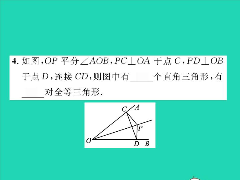 2022七年级数学下册第五章生活中的轴对称3简单的轴对称图形第3课时角平分线的性质习题课件新版北师大版05