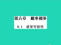 初中数学北师大版七年级下册1 感受可能性习题课件ppt