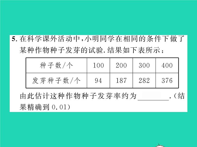 2022七年级数学下册第六章概率初步2频率的稳定性习题课件新版北师大版06