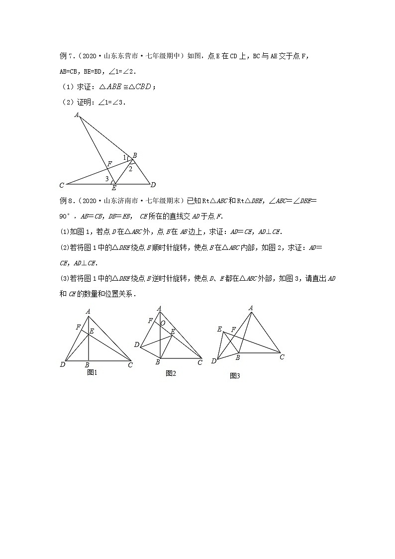第12讲全等三角形的综合（讲义）原卷版第3页