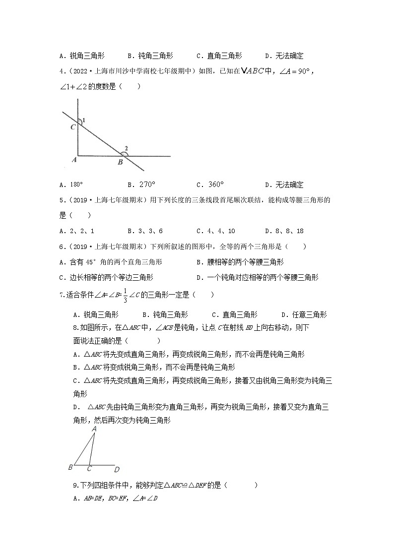 第16讲 三角形的复习（讲义）原卷版第2页