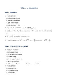 专题06  实数的相关概念-【重难点突破】2022-2023学年八年级数学上册常考题专练（北师大版）