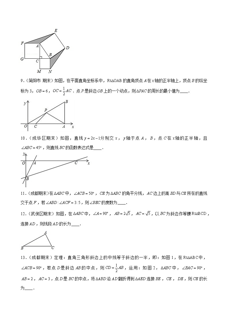 专题24  期末满分突破——八年级上常考压轴题精选4（原卷版）-【重难点突破】2022-2023学年八年级数学上册常考题专练（北师大版）第3页