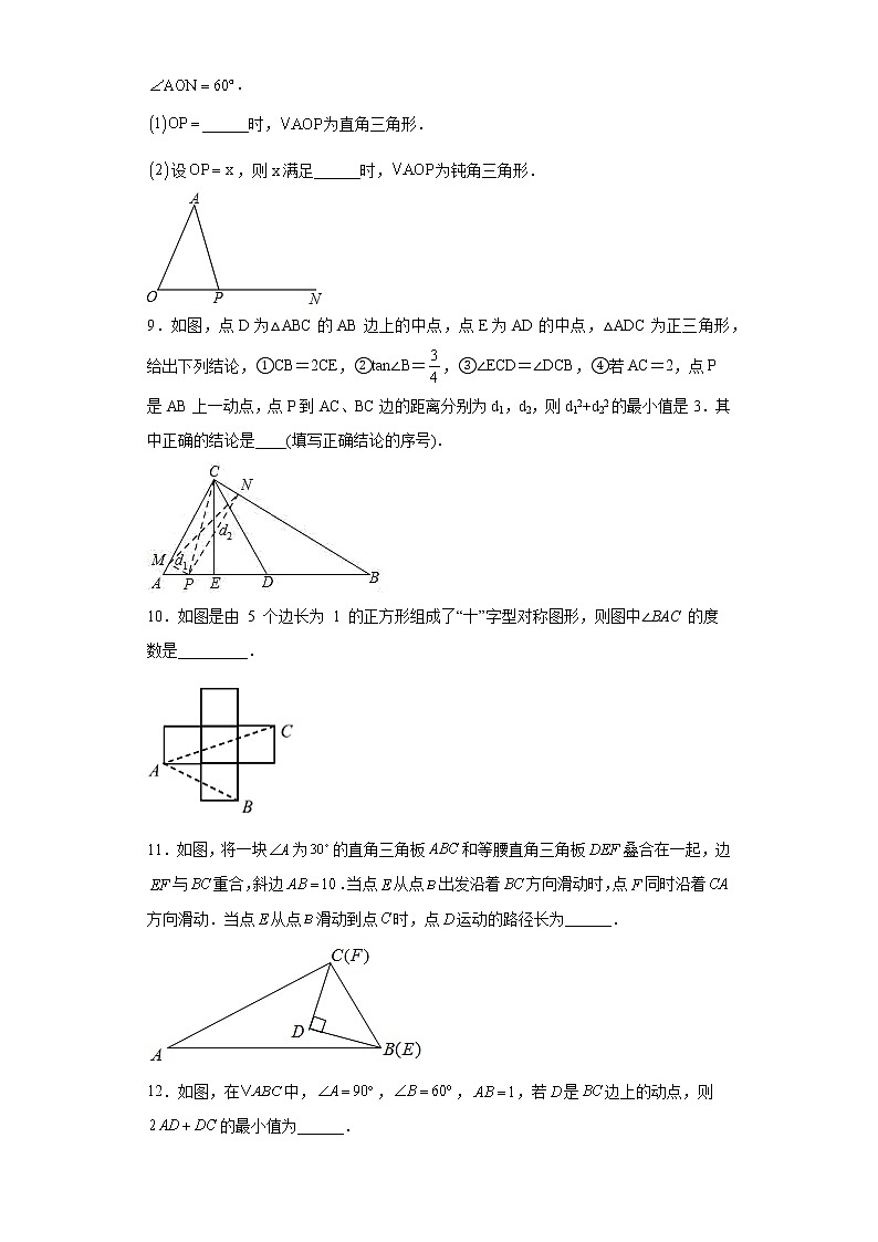 专题04图形思想之直角三角形综合重难点专练（原卷版）- 2022-2023学年八年级数学专题训练（浙教版）第3页