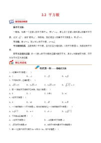 初中北师大版2 平方根巩固练习