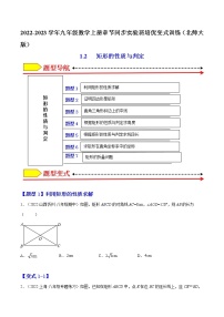 初中数学北师大版九年级上册第一章 特殊平行四边形2 矩形的性质与判定练习