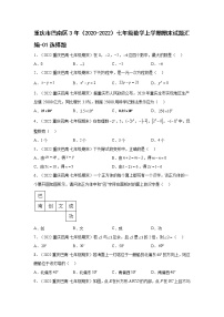 重庆巴南区3年（2020-2022）七年级数学上学期期末试题汇编-01选择题