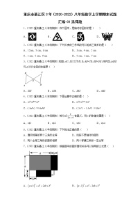 重庆市綦江区3年（2020-2022）八年级数学上学期期末试题汇编-01选择题