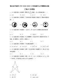 重庆市巴南区3年（2020-2022）八年级数学上学期期末试题汇编-01选择题